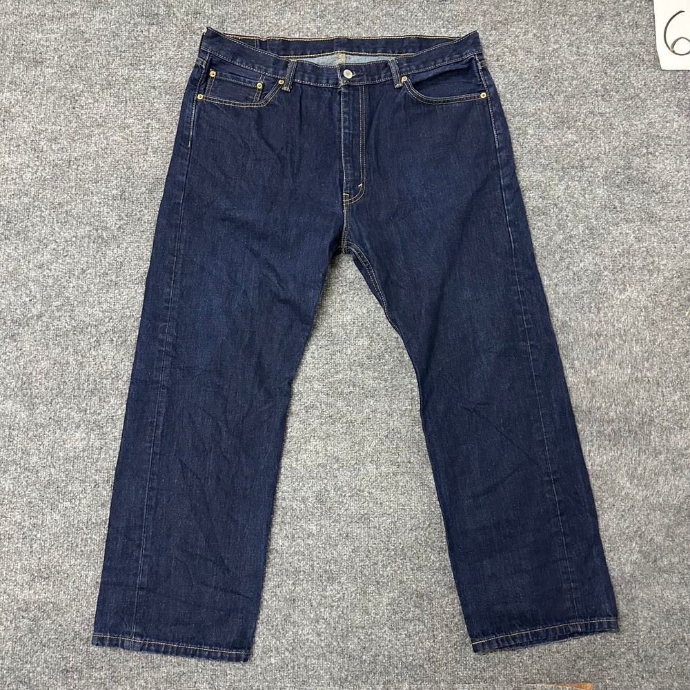 Levi's Jeans Mens Size 40 Dark Wash 505 Regular Fit Straight Leg Denim Pants